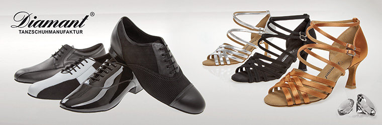 Diamant dansschoenen fabrikant banner